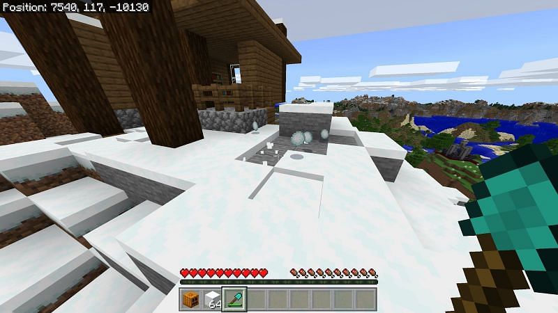 Как сделать снеговика в Minecraft1